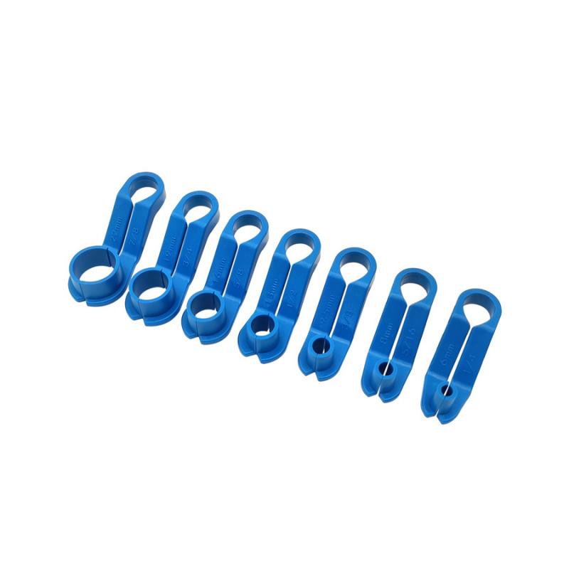 Fuel And Air Conditioning Line Disconnection Tool Kit With 7-Size Angle For Ford And Chrysler Ac Lines 39400