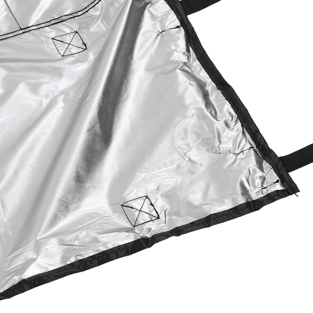 ZK30 Universal Black Oxford Cloth Caravan Front Towing Cover Protector Shield with LED Lights