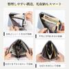 Slim Mini Wallet with Genuine Large Coin Travel Mini Pouch [imeetu] L-Shaped Zipper, Leather, Capacity, Purse, Thin, Lightweight, Slim, Compact,