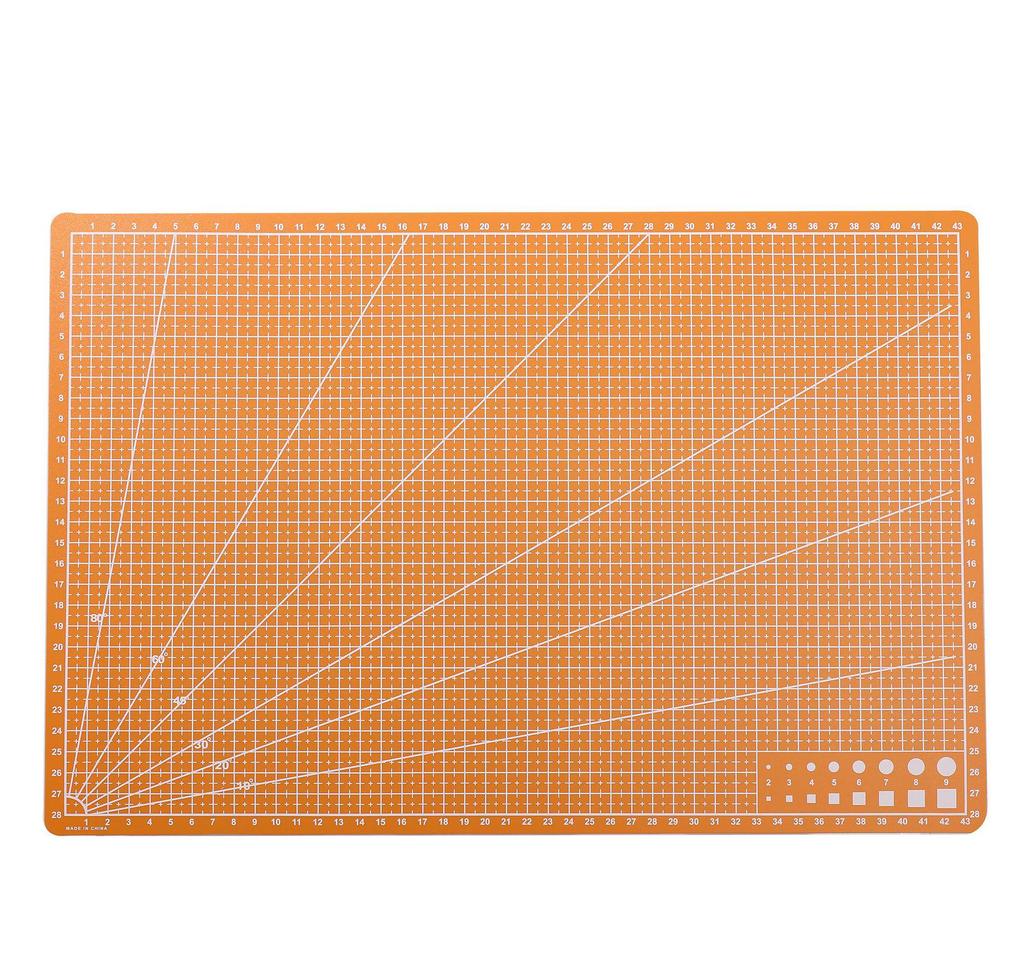 A3 Cutting Mat & Craft Knife Set for Woodblock Printing and Crafts, Single-layer PP Board for Education and Exams