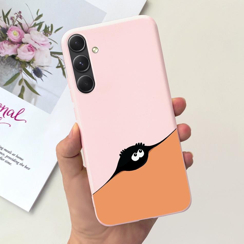 For Samsung Galaxy A55 Phone Case Samsung A55 5G SM-A556B Fashion Moon Pattern Soft Silicon Back Cover