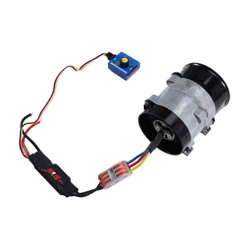 Car Electric Turbine Power Turbo Tan Boost Air Intake Fan DC Brushless Motor Universal Auto Accessories чёрный