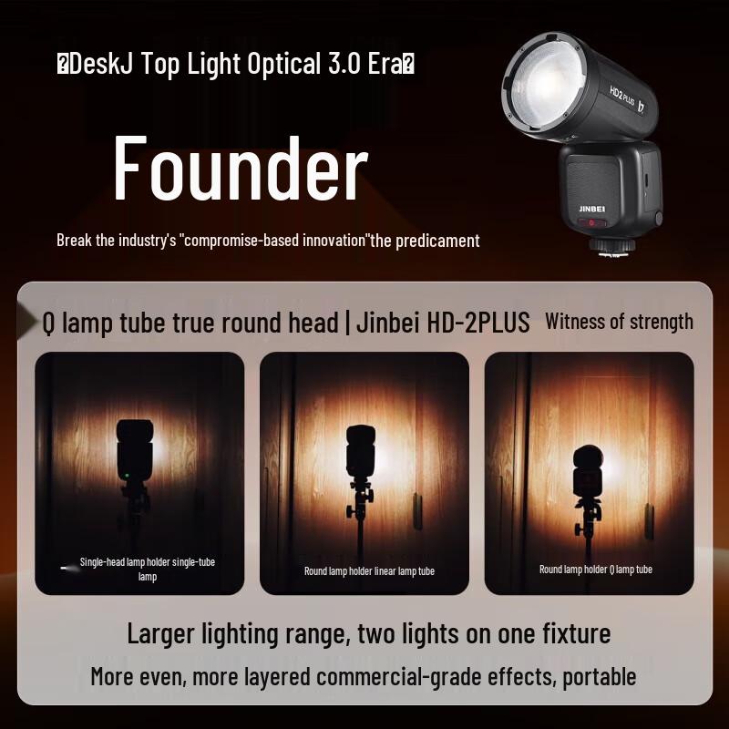 Jinbei HD-2PLUS Round Head TTL On-Camera/Off-Camera Flash