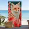 Striking Underwater Shark Swirl Beach Towel Large Quick-Drying Absorbent Lightweight Sand-Resistant Towel for Beach Summer