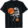 Halloween Dinosaur T Rex Skeleton Scary Boys Fun Tee Unisex T-Shirt