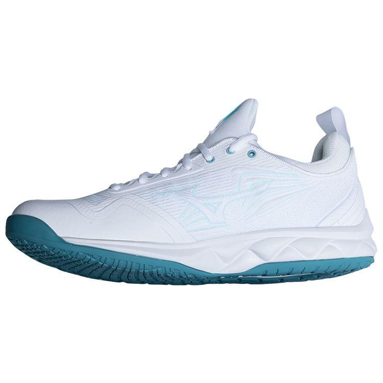 Mizuno Wave Luminous 2 Shock Absorption Non-Slip Durable Breathable Low-Top Volleyball Shoes Unisex Sneakers White Blue V1GA212066