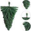 2Pcs Christmas Swags, 18inch Christmas Swag Artificial Green Christmas Teardrop Door Swag, Faux Pine Christmas Greenery Teardrop Swag for Xmas