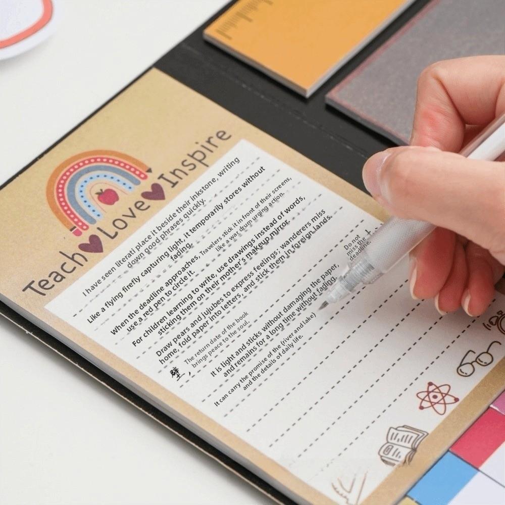 Colorful Sticky Notes Set Daily Planner Memo Pad Handbill Stickers Teacher's Day Gift