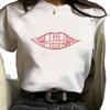 Western Style New Fashion Casual Loose Print Letters Short sleeve T-shirt Top Printed T-shirt Top
