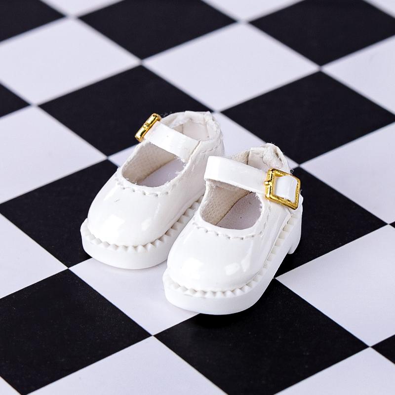 2Pcs 1:12 OB11 Uniform Shoes Doll Classic Shoes Suit For Ob11 1/12 Bjd Detachable Doll Gsc DOD, YMY Doll Accessories