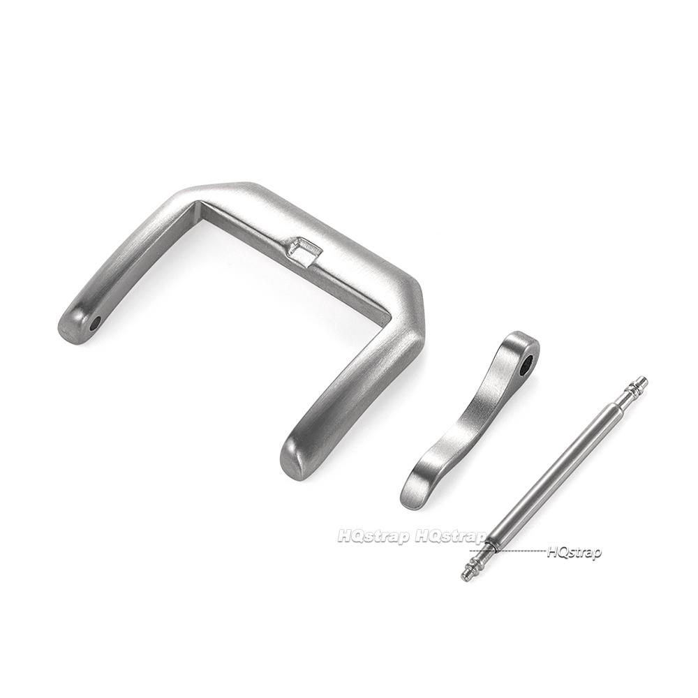 Brushed Stainless Steel Watch Pin Buckle 16mm 18mm 20mm Silver Gold Black Buckles for Leather Watch Band Strap Clasp Accessories