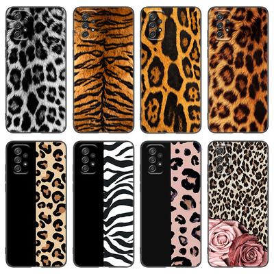 Leopard Print Phone Case For Samsung Galaxy A04 A21 A30 A50 A52 S A13 A14 A22 A23 A32 A53 A73 5G A11 A12 A31 A33 A51 A70 A71 A72