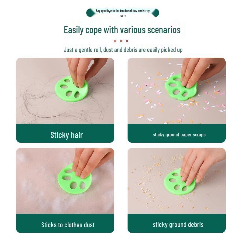 Washable Silicone Lint Roller: Strong Hair and Pet Fur Remover for Clothes