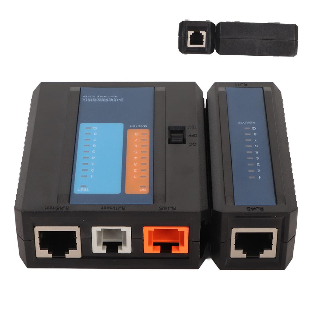 Network Cable Tester RJ45 RJ11 8P 6P 4P Fault Diagnosis LED Indicator Line Detector for Internet Telephone Office