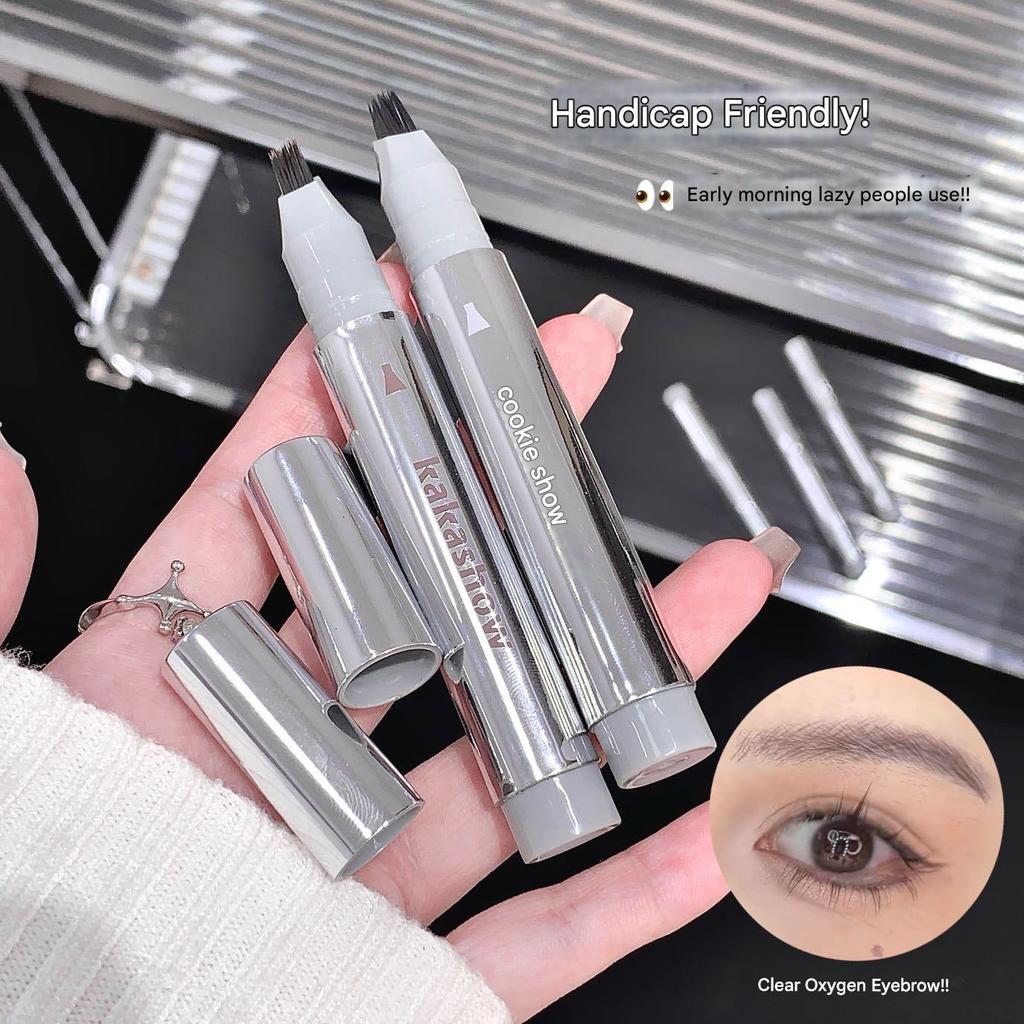 Kakashow 48H Waterproof Micro-Fork Brow Pen Ultra-Precise Smudge-Proof Hair-Like Strokes Sweat-Proof
