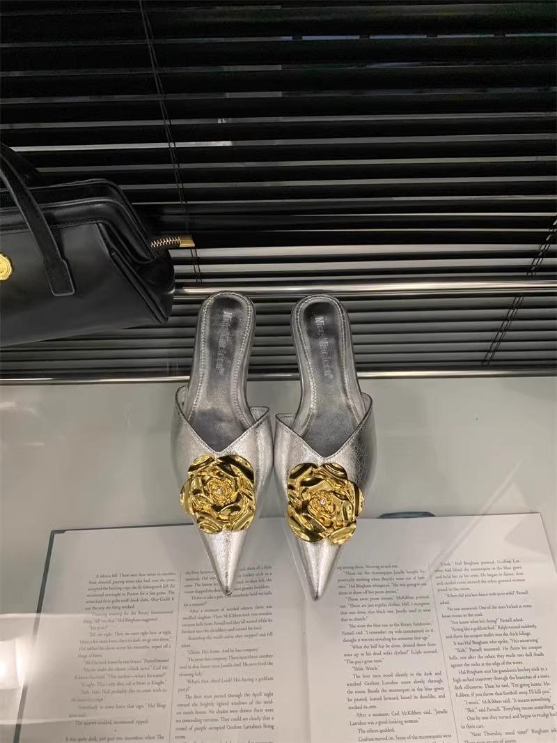 

Женские летние новые сексуальные женские тапочки с цветочным принтом на низком каблуке, повседневные женские сандалии на высоком каблуке в уличном стиле 35