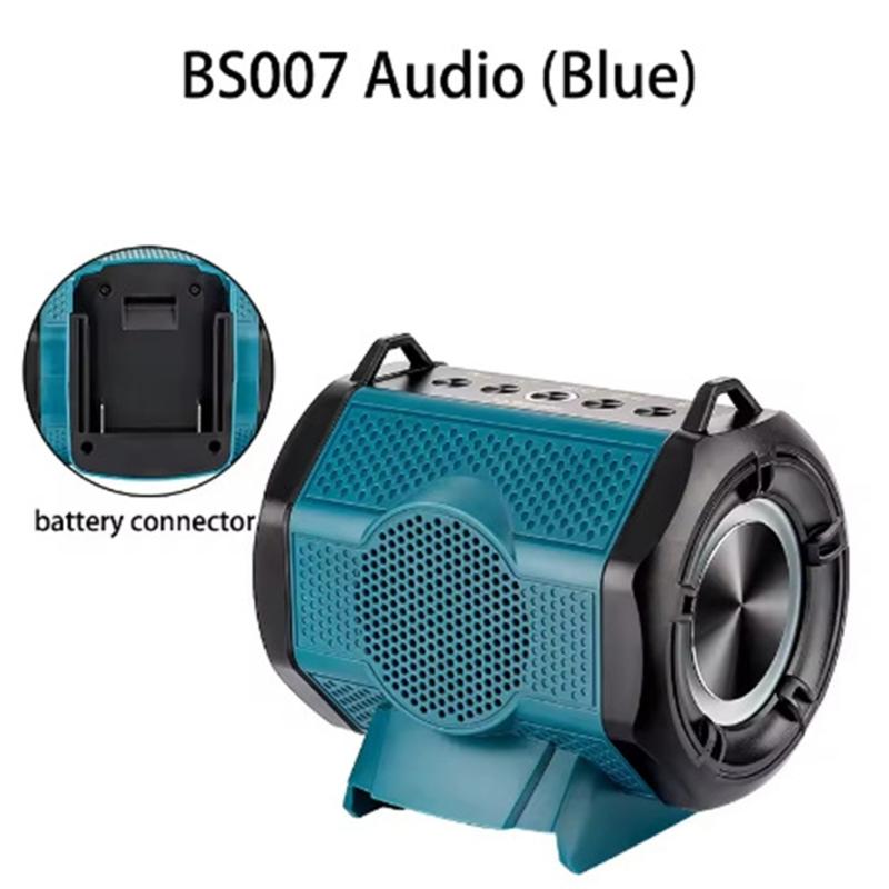HIFI High Fidelities Bluetooth-compatible Speaker Portable Waterproof Design For 18-20V Batteries for Outdoor Activity Construction Sites and Camping