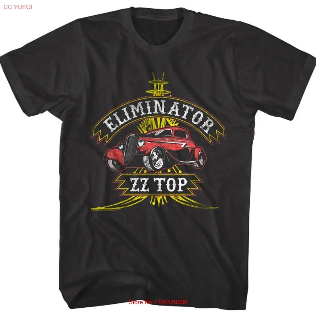 Zz Top Eliminator Deco Car Unisexs T Shirt Garage Album Rock Band Concert Tour Vintage Versatile Soft Stylish Stretched