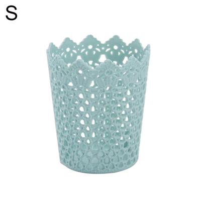 Plastikowy pusty kwiat cylinder długopis ołówek szczotka uchwyt przechowywanie organizer biurkowy