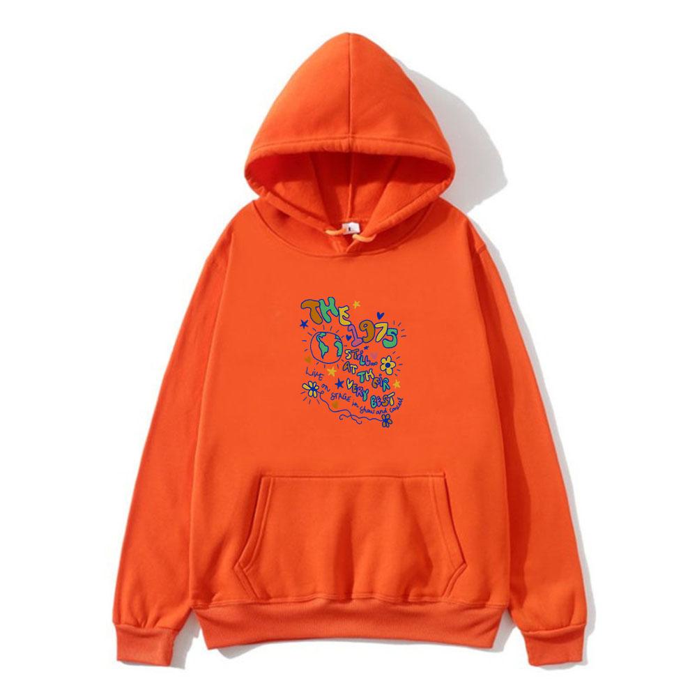 The 1975 Hoodies for Winter Hooded with Pocket Sweatshirt Funko Pop Fashion Grunge Printing Clothing Sudaderas