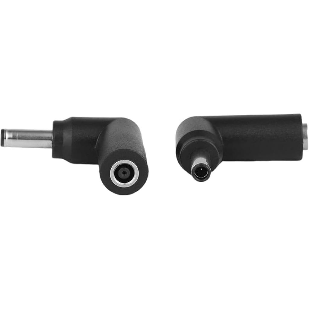 4.5 x 3.0 mm Right Angle 90-Degree Power Adapter Connector Converter for Dell Latitude; XPS; Vostro Laptop AC Charger Cord - 1 pcs