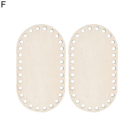 Wooden Basket Base Handmade Wide Applications Round Edges Oval Shape Cradle Weaving Blank Wood Base for Sewing