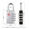 Set of 2 TSA Locks, 4-Digit Combination Padlocks + Wire, 4-Digit TSA Lock Padlock and Wire Parts Set, Compatible with Wire Locks, Travel Accessories,