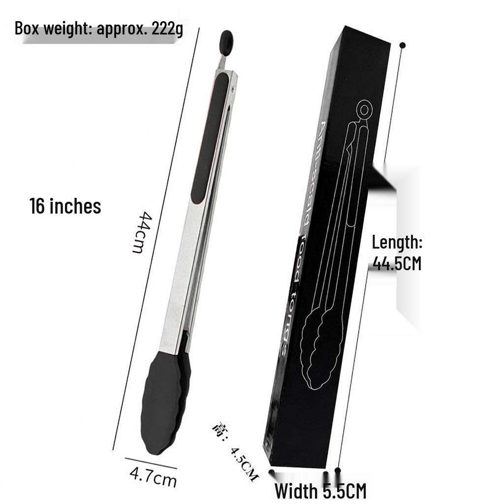 Stainless Steel Multi-Functional Kitchen Tongs for BBQ, Roasting & Baking - Free Shipping
