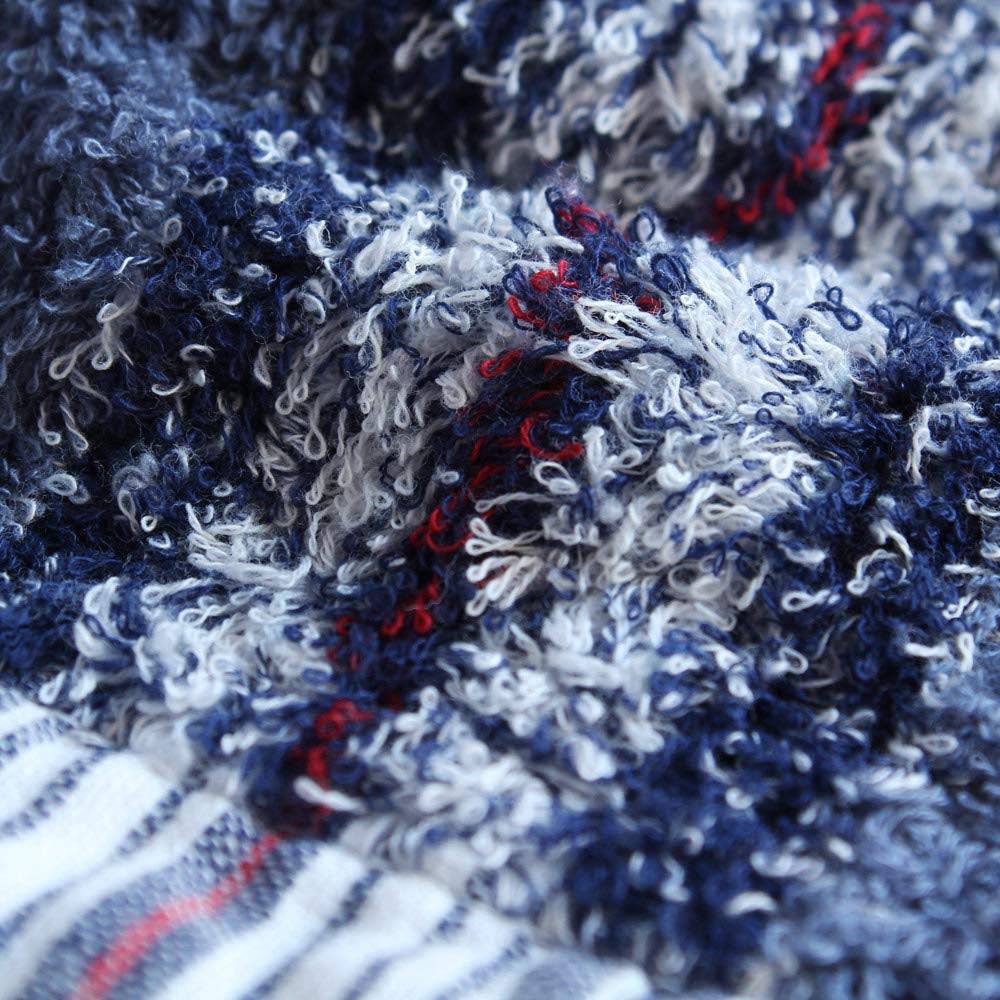 Imabari Towel Contex 40 Stripe Bath Navy Towel,