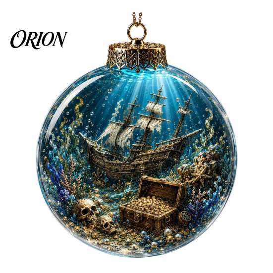Einzigartige Meeresleben Weihnachtsgeschenke Ozean Kugel Ornament, Klar Acryl Leuchtender Seestern Feiertags Tischdeko Hängende Dekoration für Weihnachten