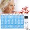 7-Day Independent Lattice Holder Weekly Drug Organizer Seal Timing Reminder Electronic Medicine Case Pill  Storage Box