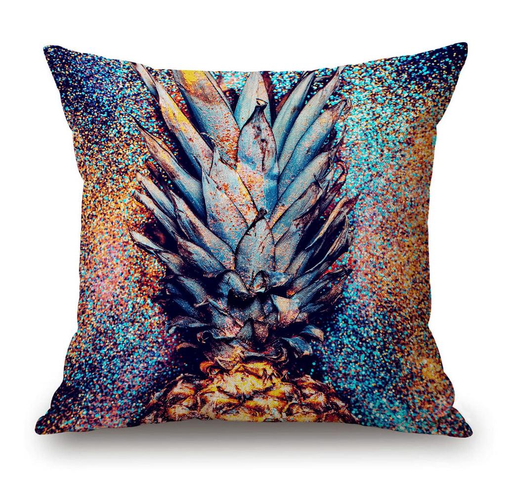 Modern Floral Pillow Cover Abstract Flower Cushion Case Black Red Orange Grey Decor Living Room Sofa Gift