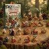 Advent Calendar for Boys 24 Days Christmas Calendar Forest Animals Countdown Collectible Surprise Boxes Cute Acrylic Toys Holiday Party Decoration
