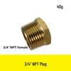 1/2" NPT Brass Male Pipe Adapter, Hex 1" NPT Male Threaded Fitting