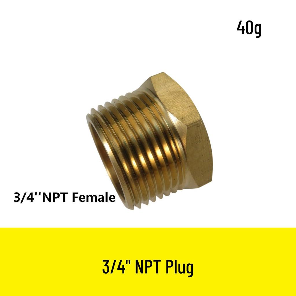 1/2" NPT Brass Male Pipe Adapter, Hex 1" NPT Male Threaded Fitting
