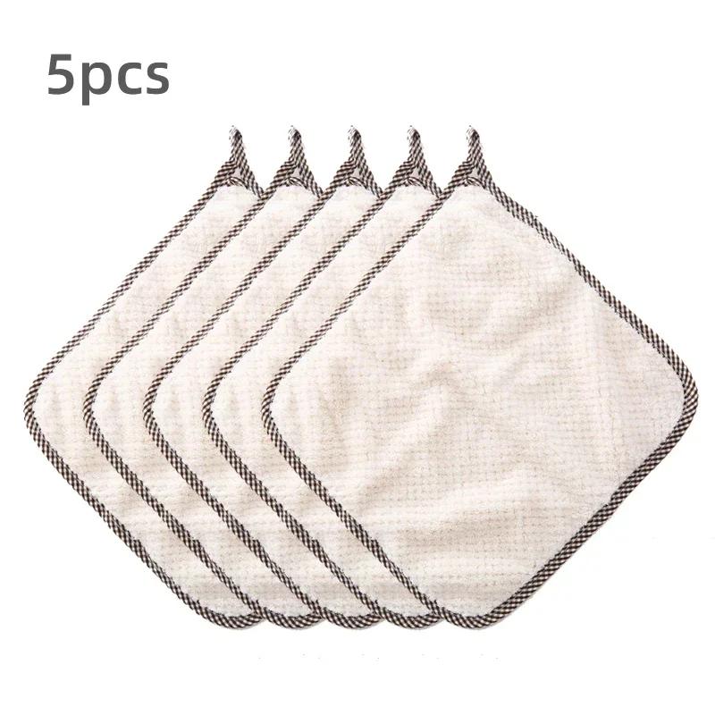 

Quick Drying Super Absorbent Hanging Coral Fleece Double-sided Cloth Soft Skin-friendly Kitchen Dishwashing Cleaning Towel Tools