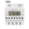 220V 60A/80A/100A Digital Timer Control Switch Weekly Programmable Time Controllor Din Rail Relay Can Set For 168 Hours