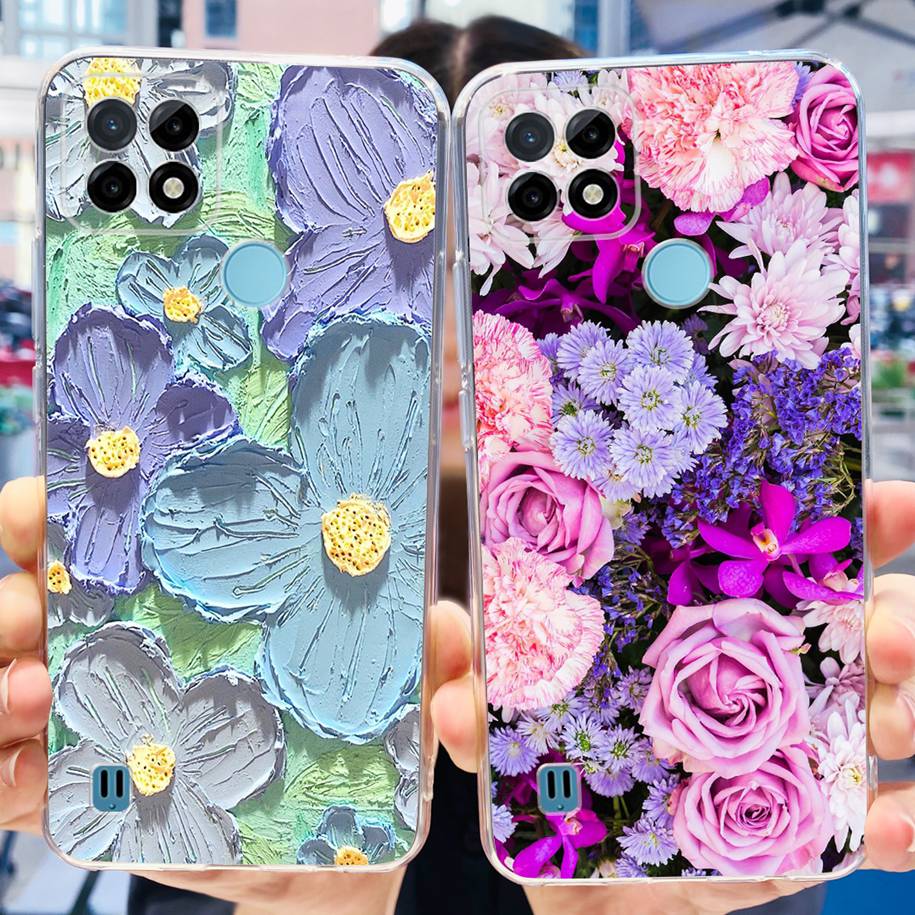 For Realme C21Y Case Realme C21 Phone Case 2023 New Printed Soft Back Cover For Realme C25 C25S C25Y RealmeC21Y Shockproof Coque