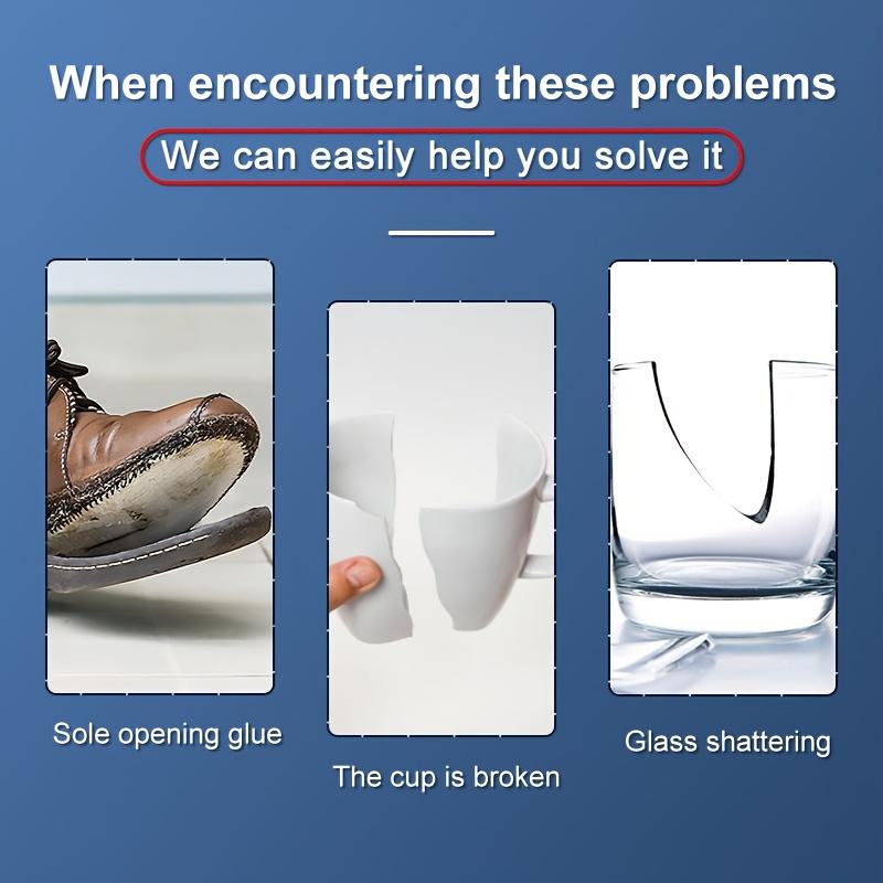 Sekundenkleber Schnellhärtend 10 Sekunden, Starke Verbindung für Kunststoff, Metall, Holz, Stein, Keramik, Glas Mehrzweck-Epoxidharzklebstoff