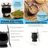 Stainless Steel Yerba Mate Cup 8oz Double Wall Yerba Mate Gourd with Spoon Straw Cleaning Brush for Home Office