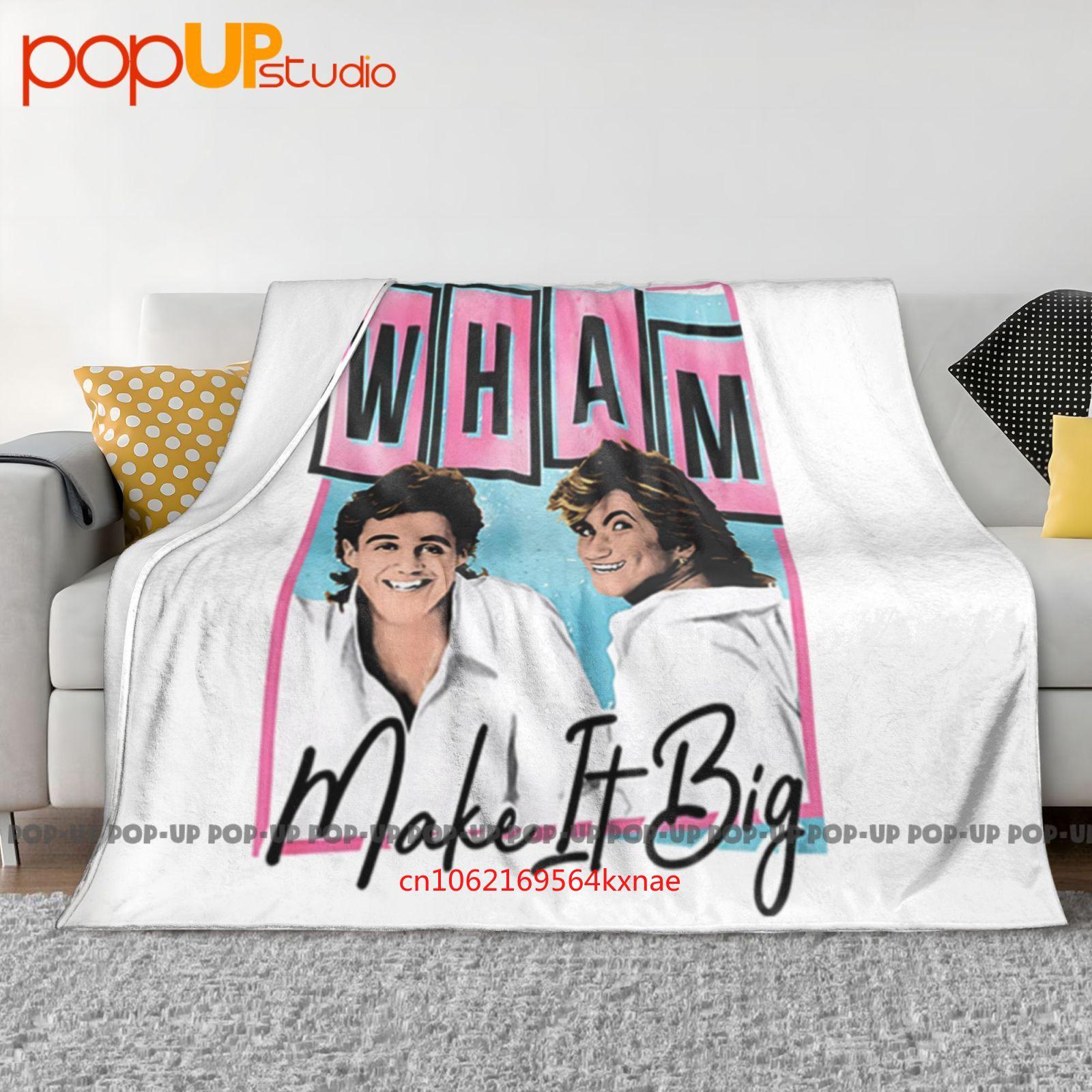 Wham Pastel Make It Big Music Сверхмягкое одеяло-квилт Зимнее покрывало для дивана Покрывала для кровати 30x40in