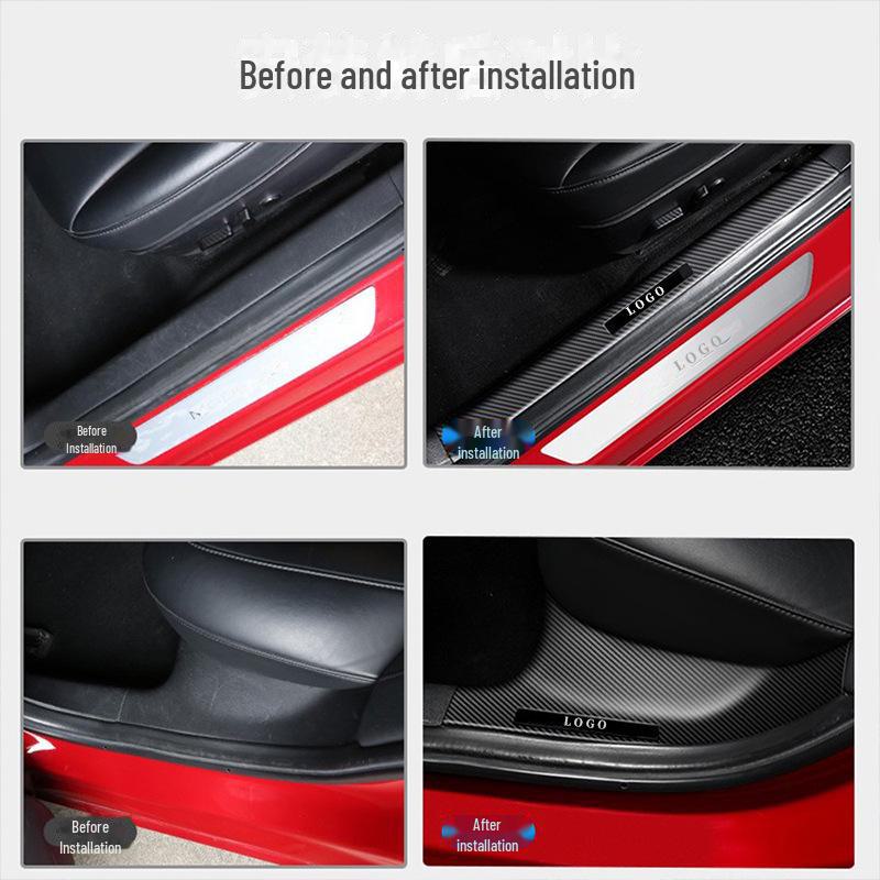 Banda de protecție a pragului Tesla Model 3/Y pentru accesorii modificate