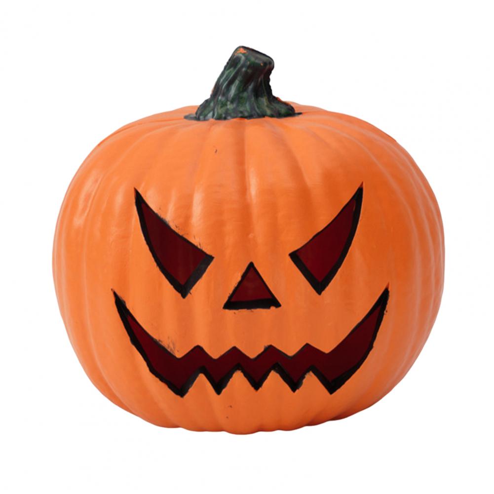 Leuchtende Kürbisdekoration Gruselige Halloween-Kürbislaternen für Innen- und Außendekoration Leuchtende Ornamente mit geschwungener Form für Party