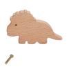 Natural Wood Cabinet Knob Lovely Dinosaur Drawer Pulls Decorative Furniture Handles for Children Room Wardrobe Knob