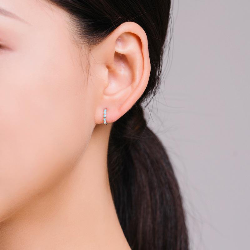 Tancise 925 Sterling Silver Turquoise Earrings Drop Earrings For Women Wedding Party Gifts