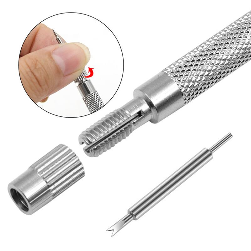 5pcs 45#steel Watch Strap Removal Tool Double Head Screwdriver Tool For Adjustment Replacing Removal