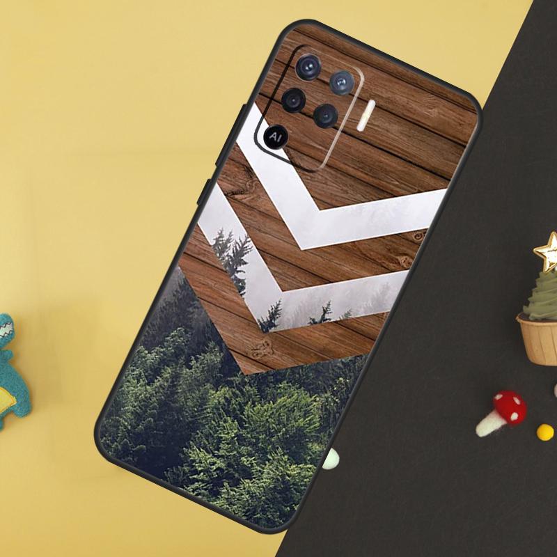 

Forest Geometry Wood Nature Case For Oppo A5 Pro A6 A15 A16 A76 A96 A17 A57 A98 A58 A78 A18 A38 A54 A74 A94 A40 A60 A80 OPPO A79 5G