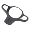 Carbon Fiber Steering Wheel Frame Trim Fadeproof Nappa Leather Steering Wheel Button Panel Trim for
