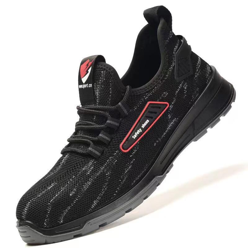 HUIZUMEI Breathable Anti-Smash Puncture-Proof Safety Work Shoes 36