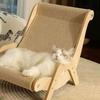 Wear-Resistant 2 in 1 Cat Sisal Chair Elevated Cat Hammock Bed Cat Sofa Bed  for Cats/Dogs